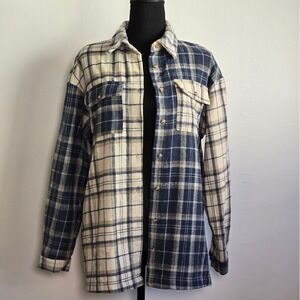 Princess Polly Two-Tone Plaid Flannel Shacket – Size US 4